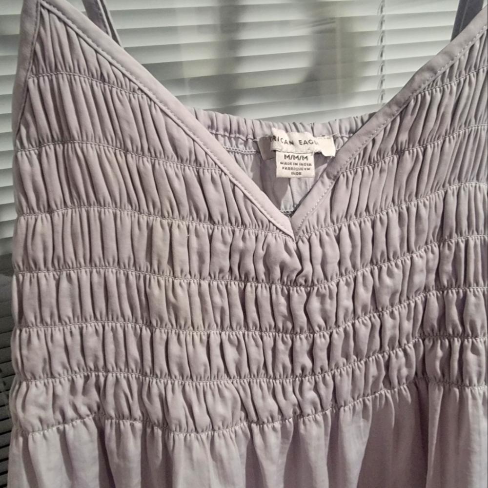 Ruched v neck tank top